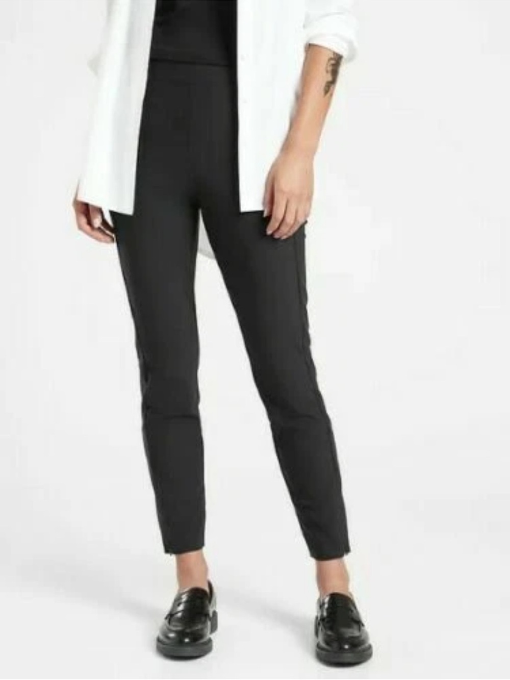 Athleta Stellar Tight Pants Black Casual Athleisure Active Women’s Size 12